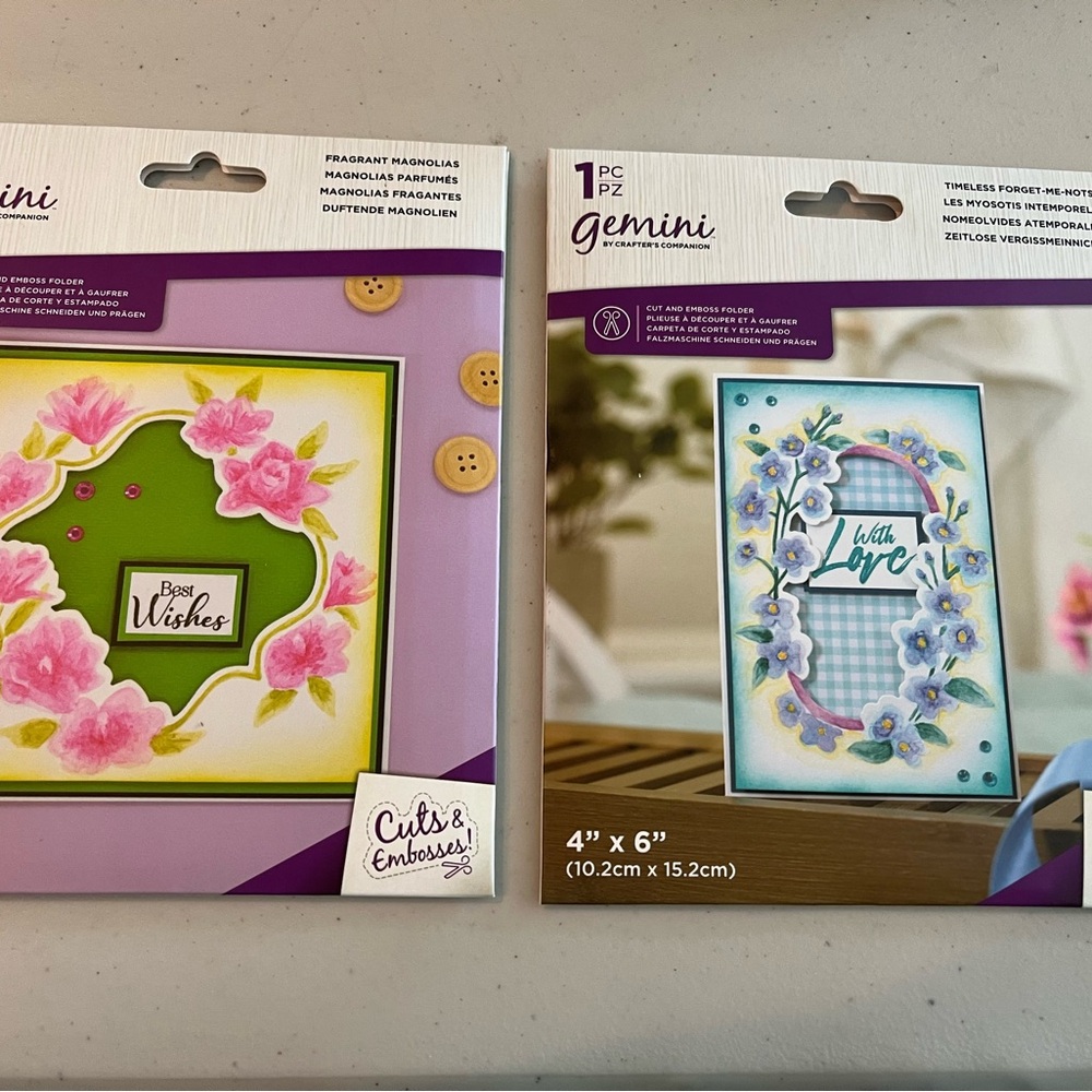 Gemini Card Making cut and emboss folder with Floral Designs